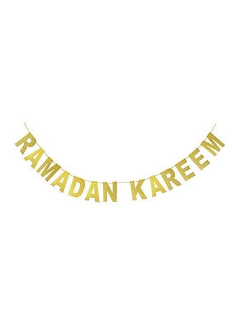 Party Propz لافتة رمضان كريم - ذهبية - Image 1